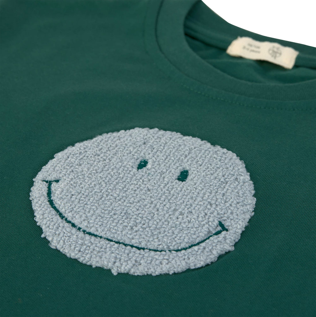 Lässig - Baby kurzarm T-Shirt mit Smiley grün