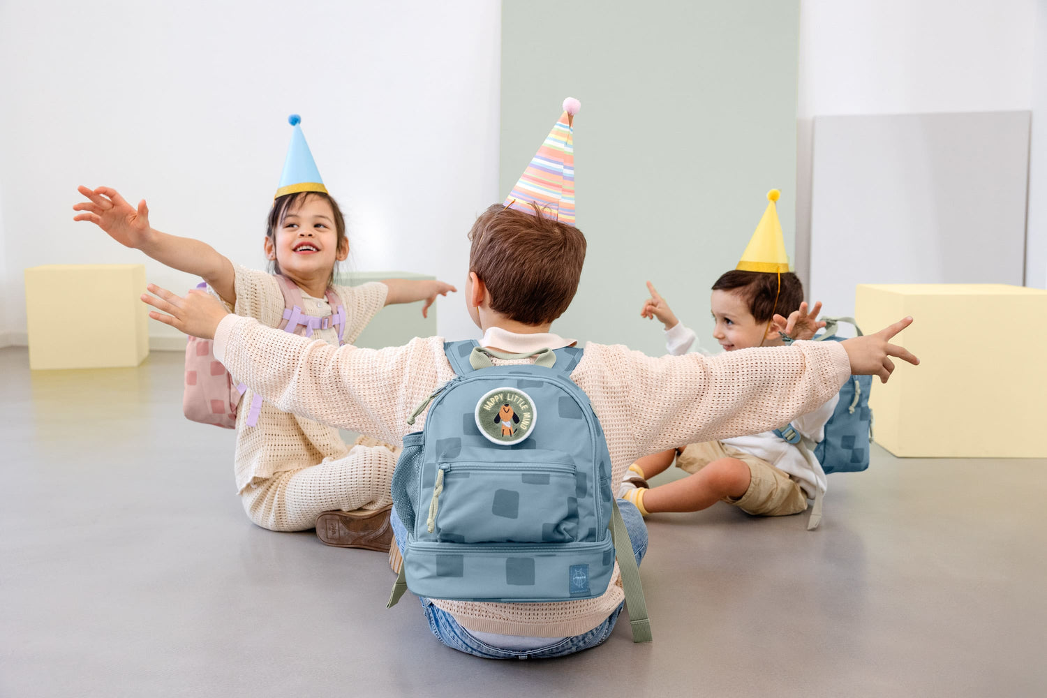 Lässig - Kinderrucksack Hund in blau