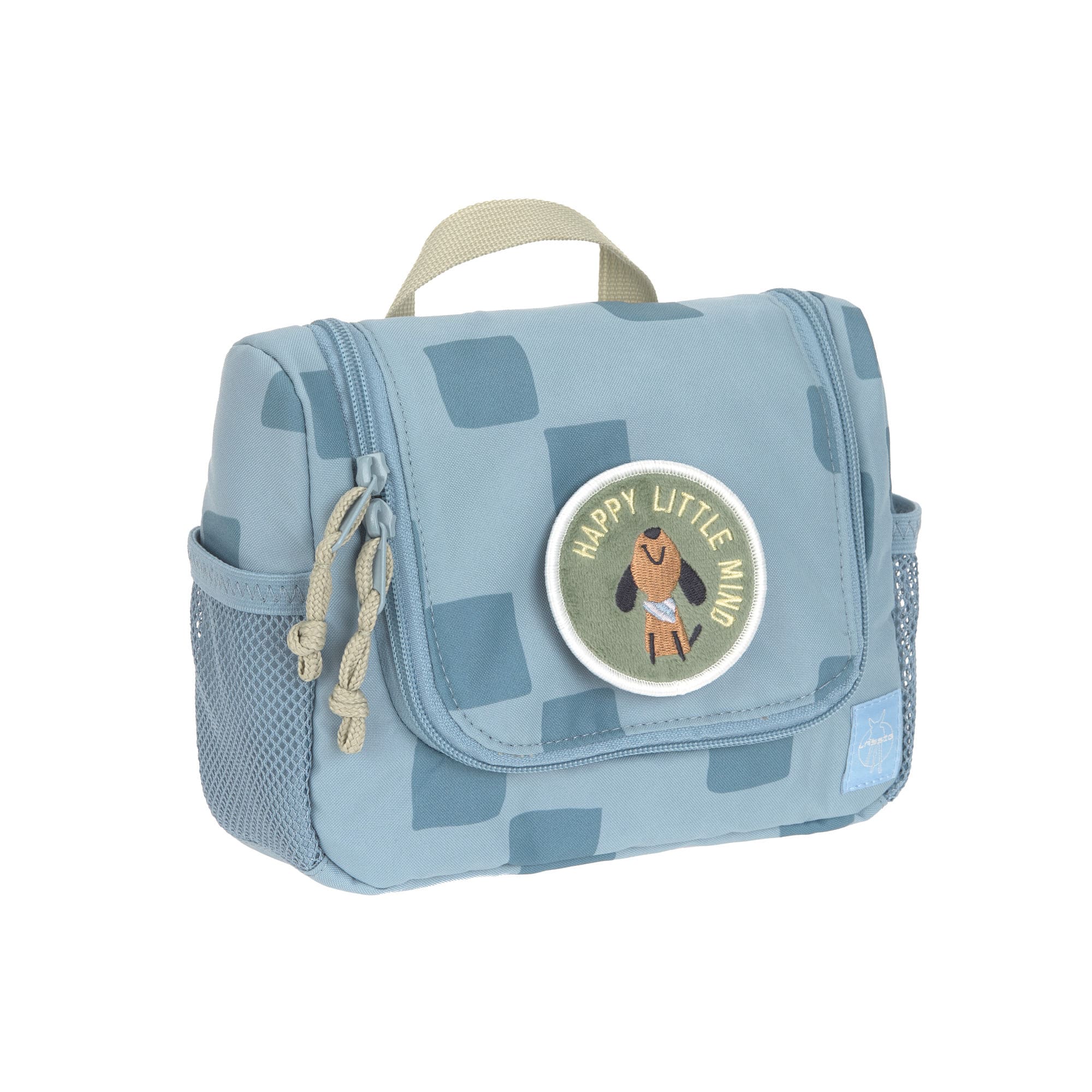 Lässig - Kulturbeutel Kinder Hund blau