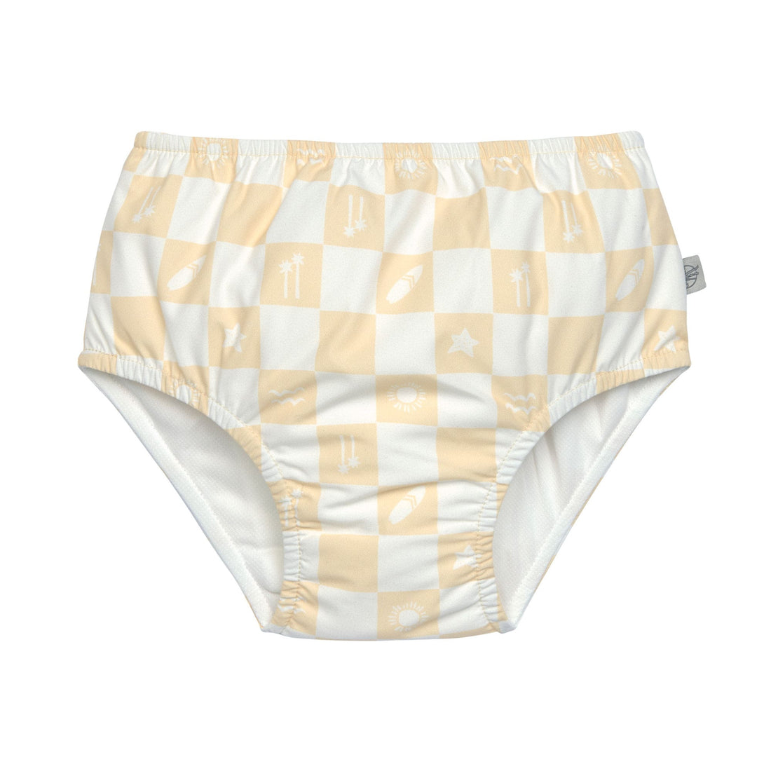 Lässig-Schwimmwinel-gelb-kariert