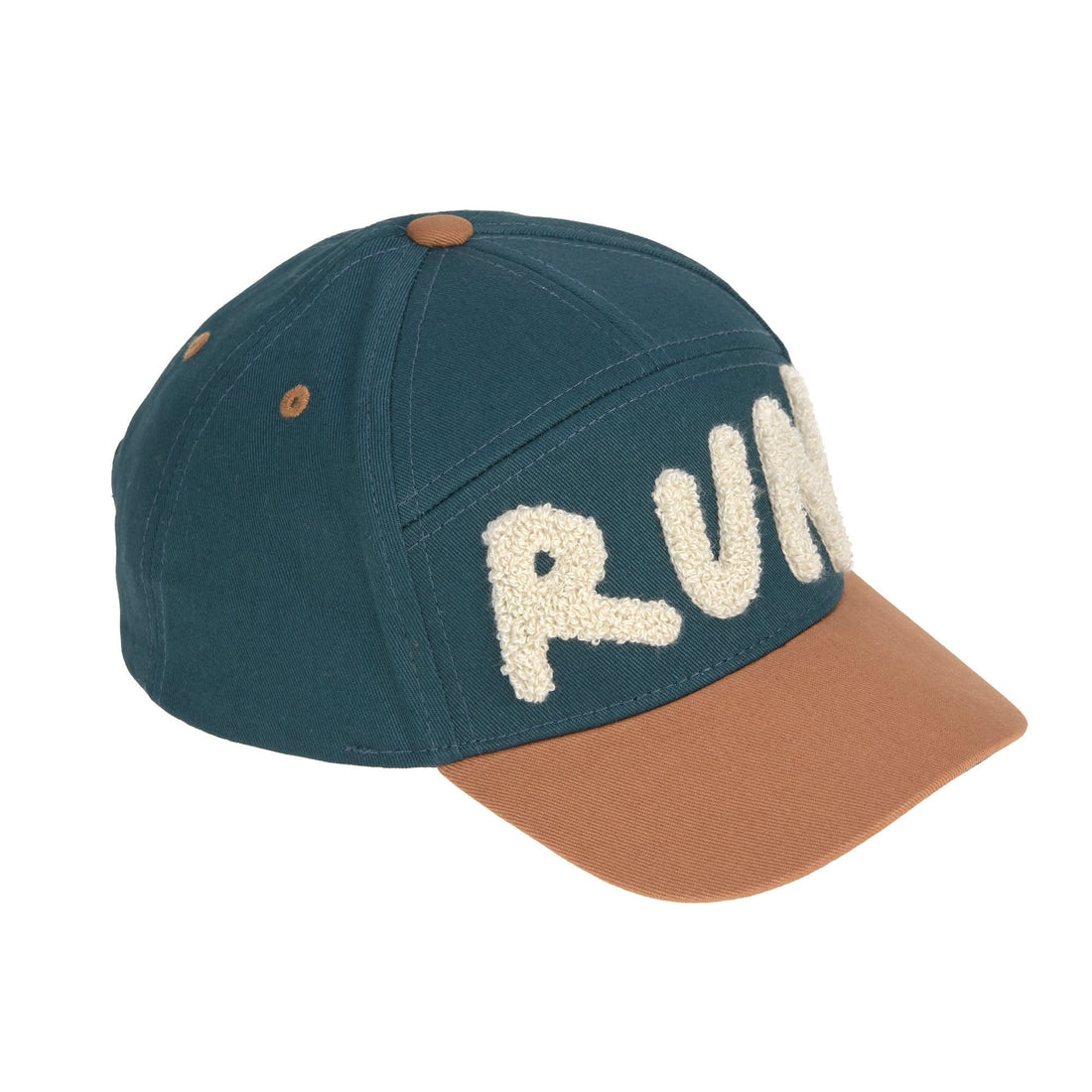 Lässig - Kinderkappe Run blau Bioabumwolle