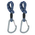 Lässig - Kinderwagenhaken 2er-Set Karabiner Cord Schwarz/Blau
