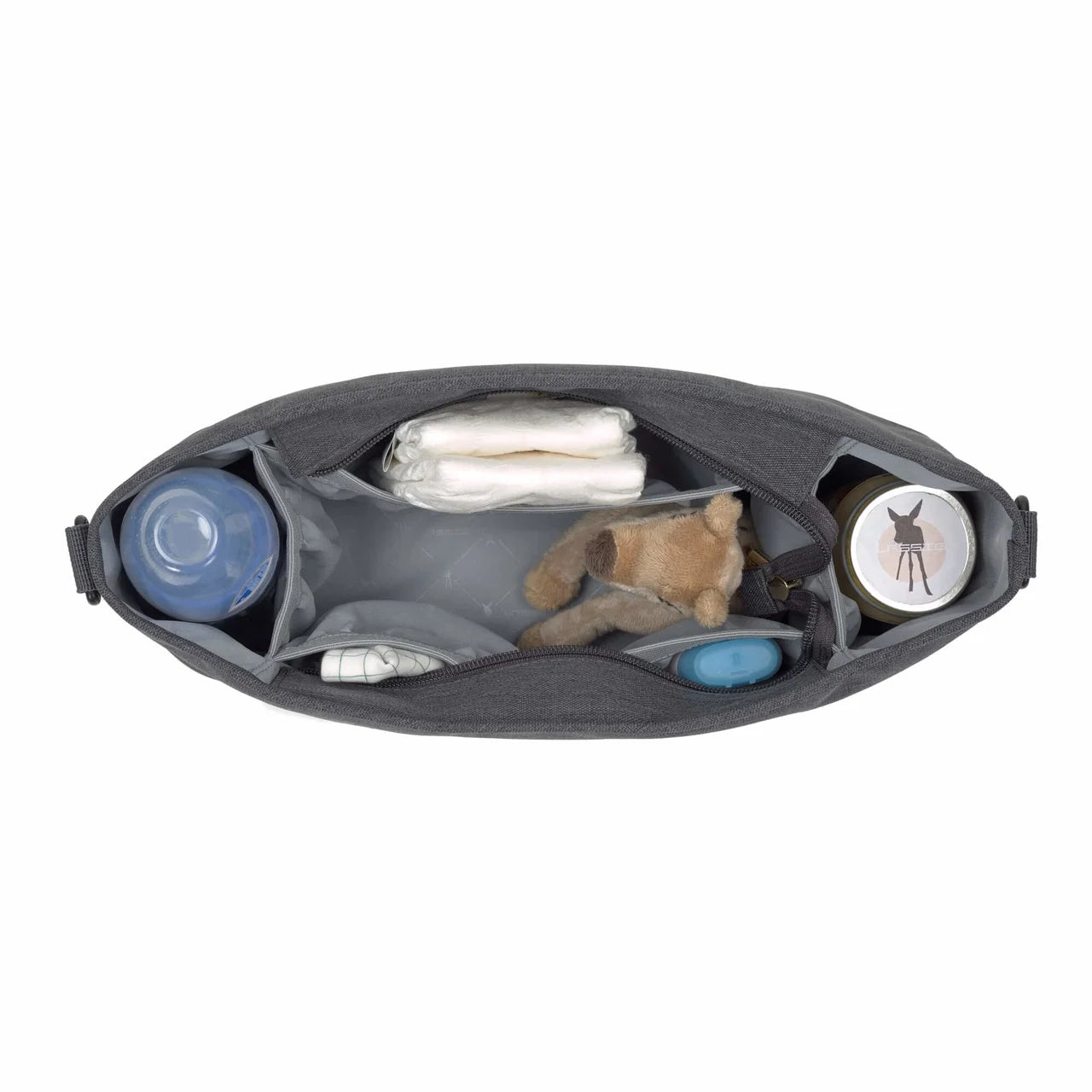 ▷ Lässig - Kinderwagen Organizer Goldie Grau
