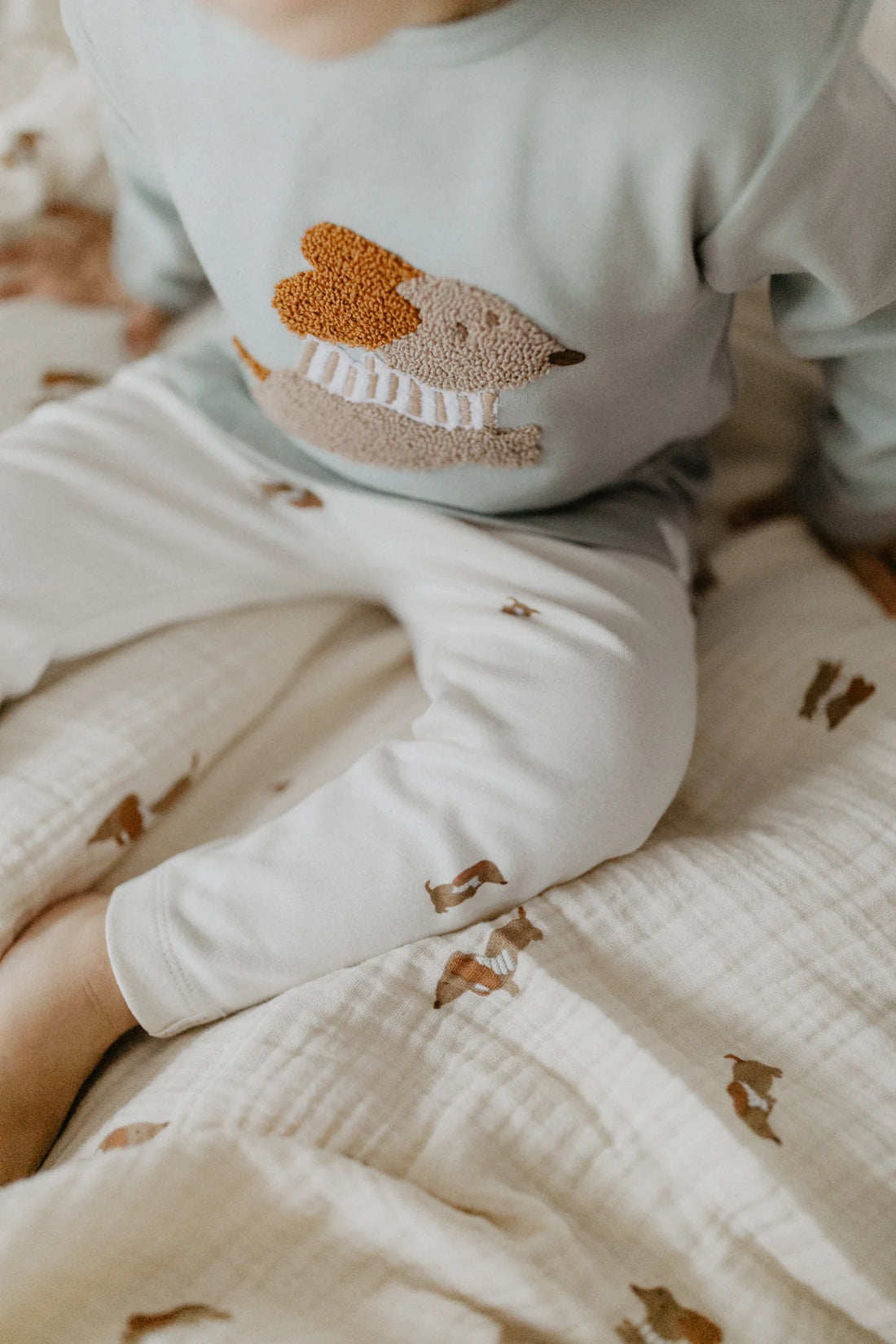 Leevje - Baby Schlafanzug Hund Baumwolle (bio)