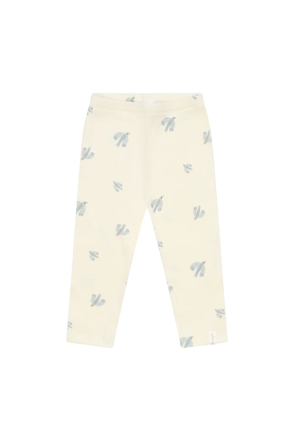 Leevje - Leggings "Birds" für Babys/Mädchen beige - clean