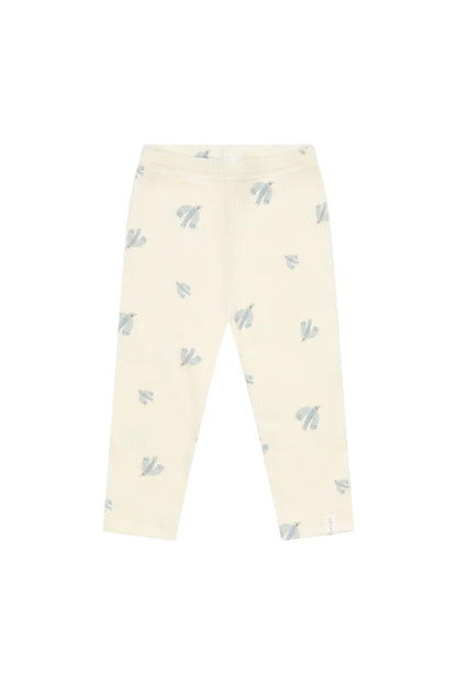 Leevje - Leggings &quot;Birds&quot; für Babys/Mädchen beige - clean