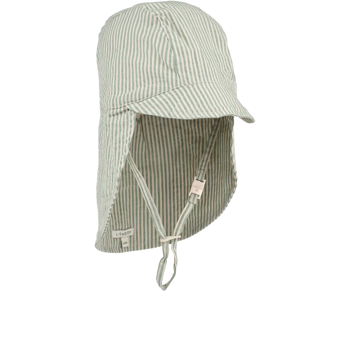 Liewood - Sonnenkappe Cecilia Biobaumwolle Streifen blau