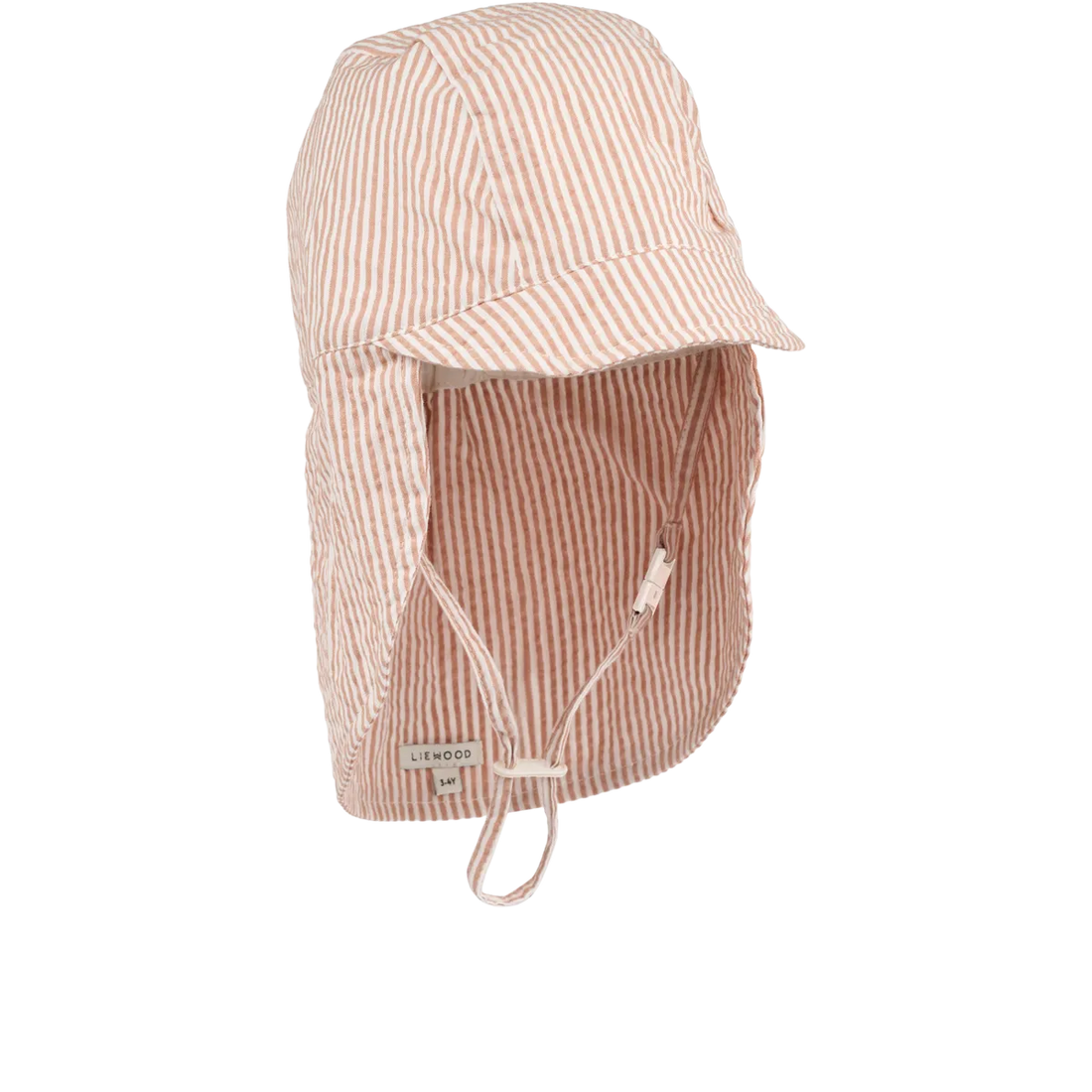 Liewood - Sonnenkappe Cecilia Biobaumwolle Streifen rosa