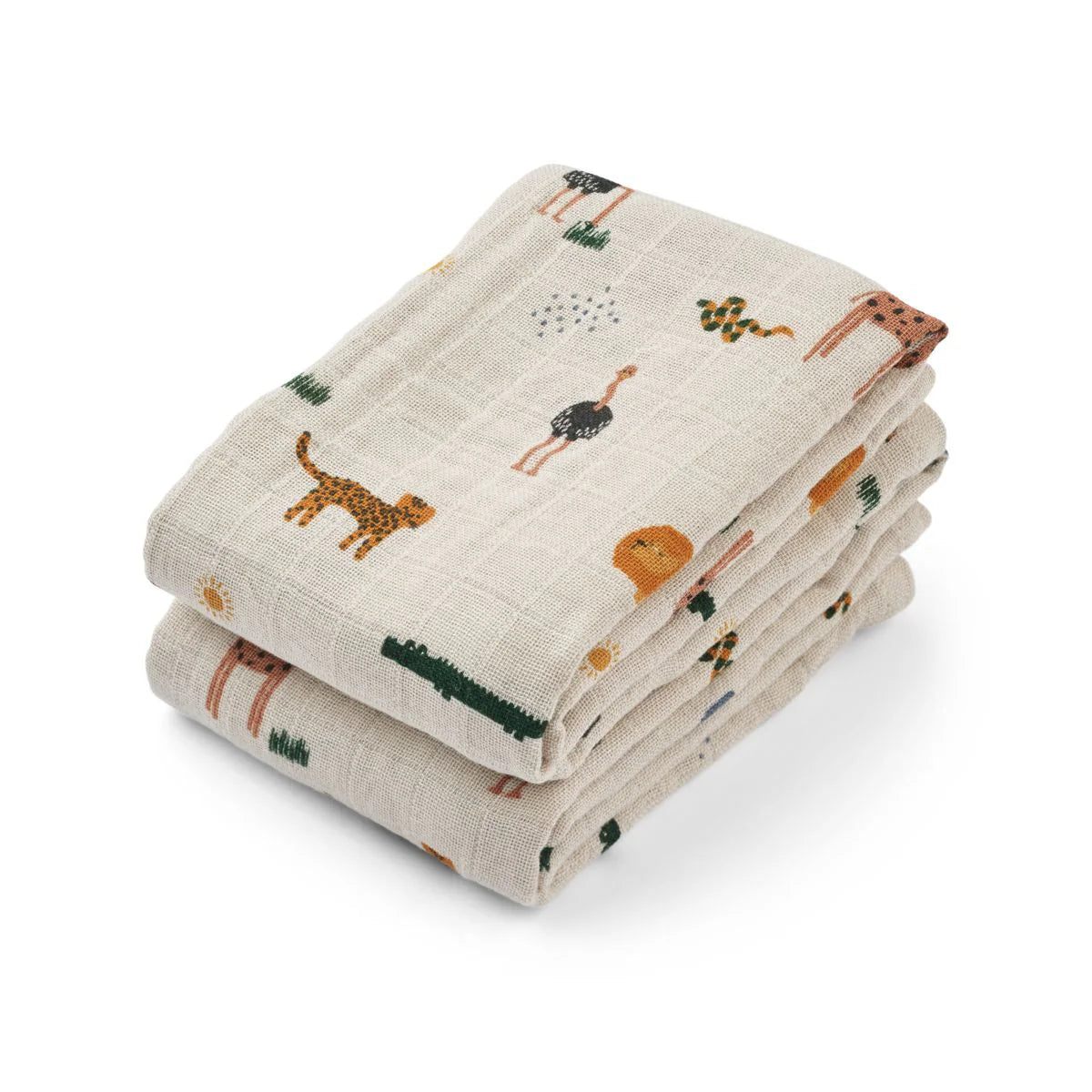 Liewood - Baby Swaddle Baumwolle (bio) Safari 2-er Set