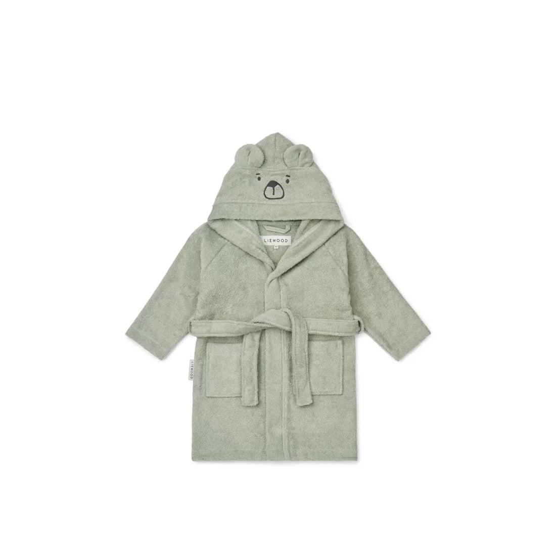 Liewood - Bademantel Bär aus Biobaumwolle mint