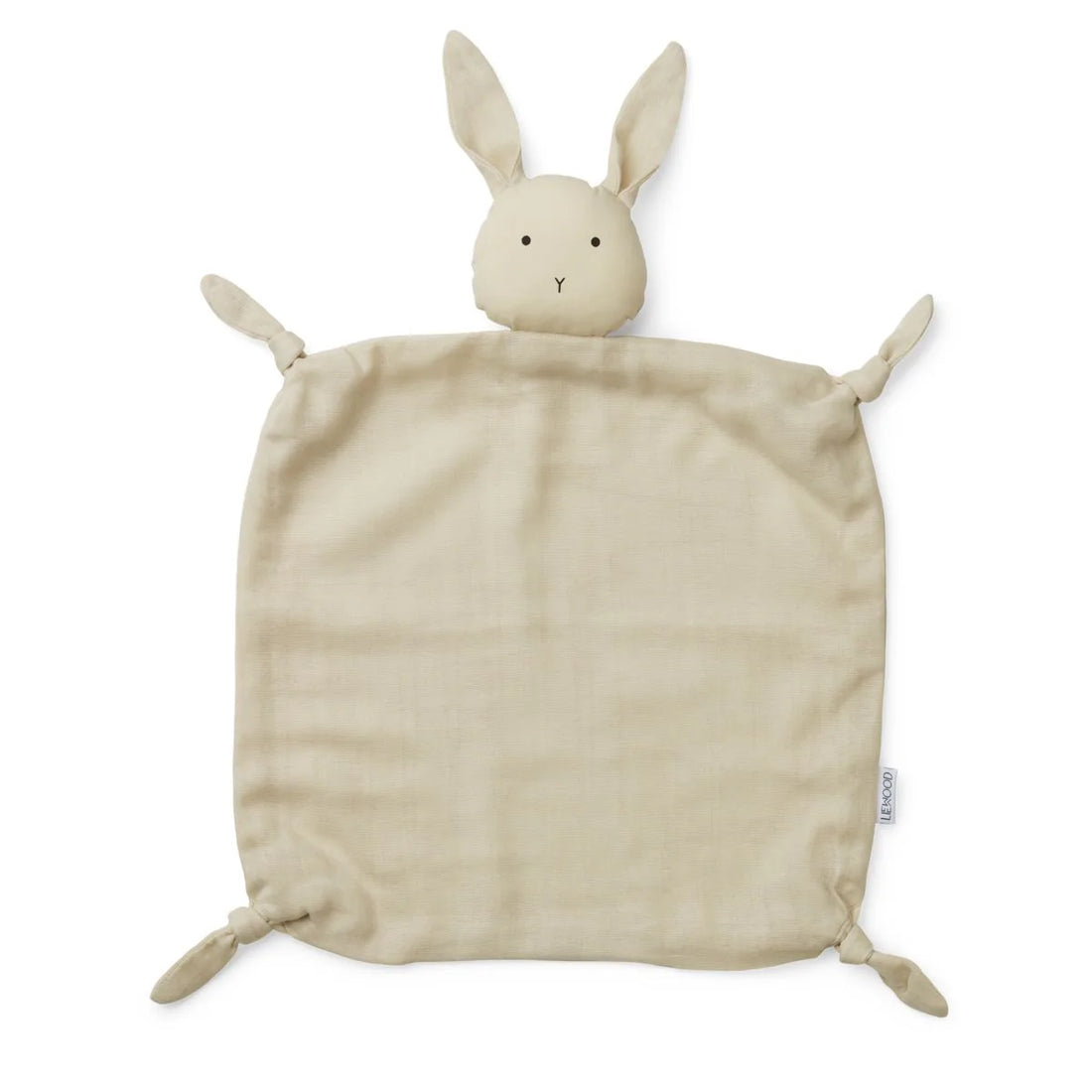 Liewood - Knuddeltuch Biobaumwolle Hase natur