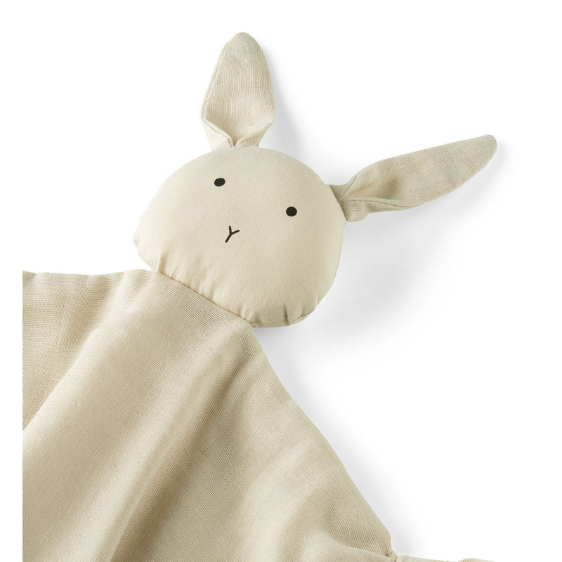 Liewood - Knuddeltuch Biobaumwolle Hase natur