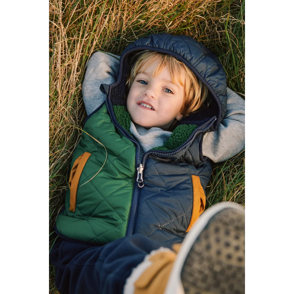 Liewood - Kinder Wende-Fleeceweste Diana Navy Mix