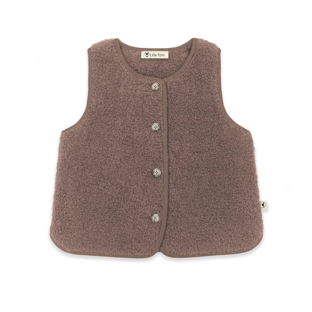 Lille Toni - Baby Wollweste Rene braun