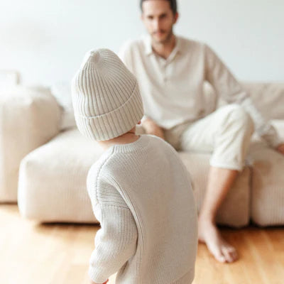 Lille Toni - Kinder Pullover &quot;Paul&quot; beige aus Merinowolle unisex