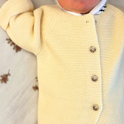 Baby Strickjacke "Emil" gelb