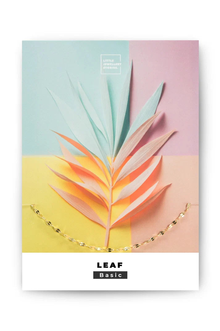 Little Jewellery Story - Basic Armband LEAF, gold