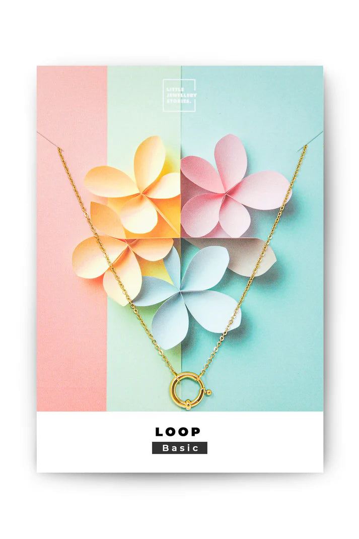 Little Jewellery Story - Basic Halskette LOOP, gold