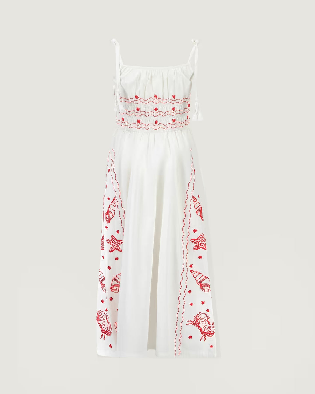 Maison Labiche Paris - Damen Kleid Stickerei Meerestiere