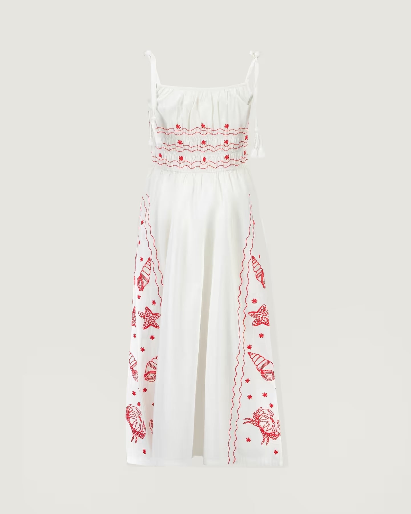 Maison Labiche Paris - Damen Kleid Stickerei Meerestiere