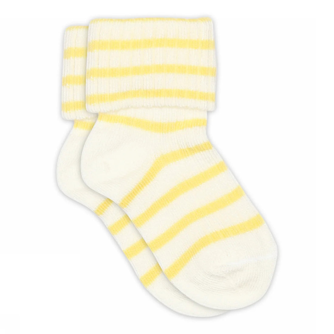MP Denmark - Baby Socken Kallie Streifen gelb weiß