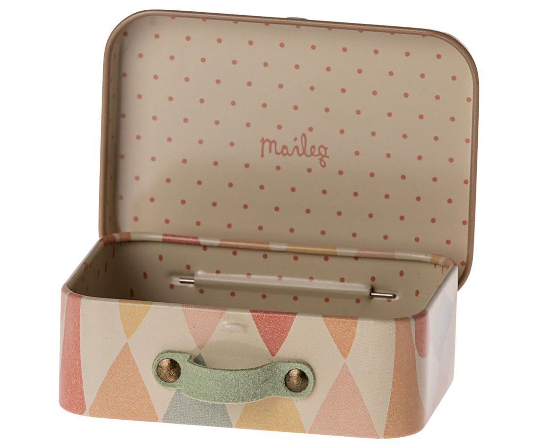 Maileg - kleiner Koffer harlequin, puppenkoffer