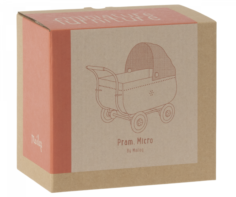 Maileg - Vintage Kinderwagen micro coral