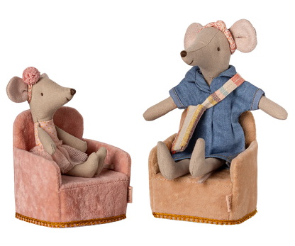 Maileg - Stuhl Maus rosa
