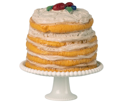 Maileg - Partykuchen und Kuchenplatte Maus weiß