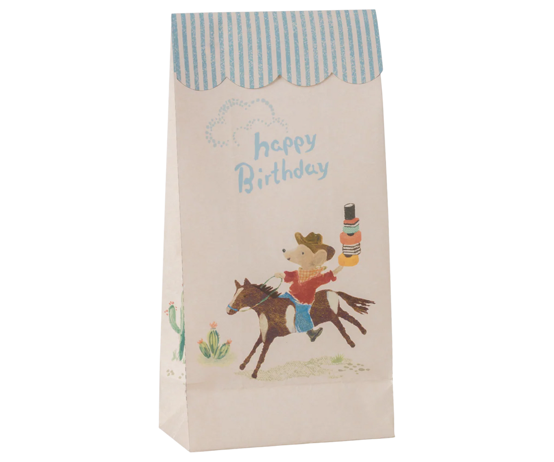 Maileg -  Happy Birthday Tüte Cowboy 12 Stück
