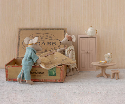 Maileg -  Mama und Papa Mäuse in Zigarrenkiste