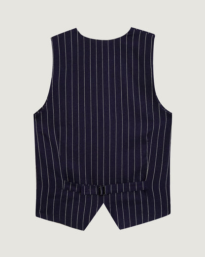 Maison Labiche Paris - Damen Weste "Shells" Streifen blau weiß