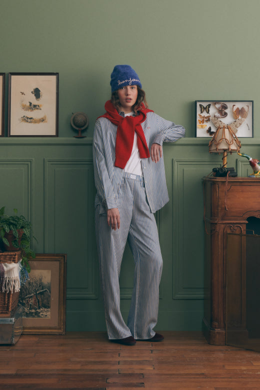 Maisonlabiche-hose-gestreift