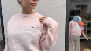 Maisonlabiche-pullover-bonjou-rosa