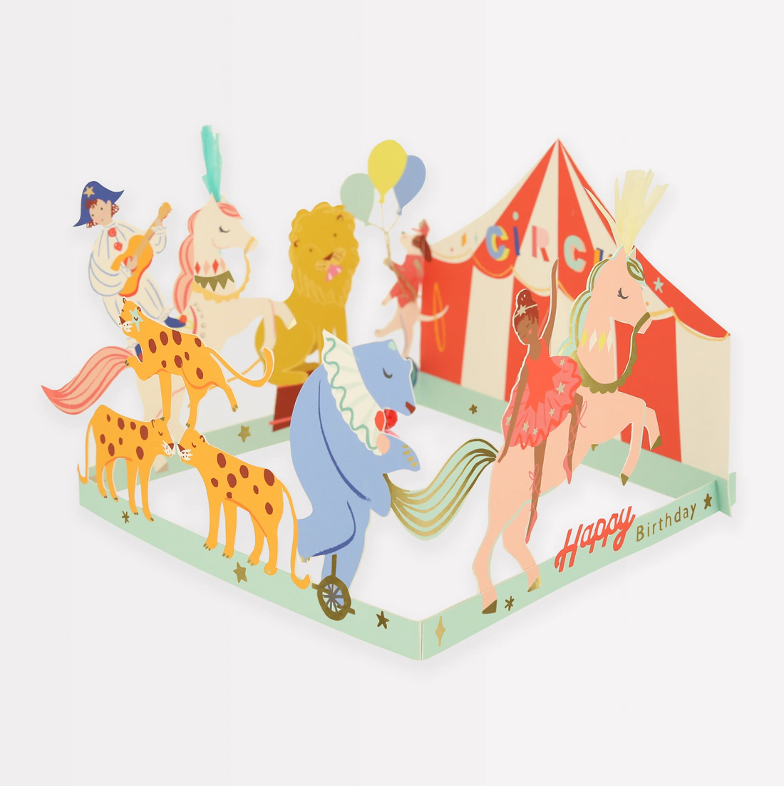 Meri Meri - Kinder Geburtstagskarte Zirkus