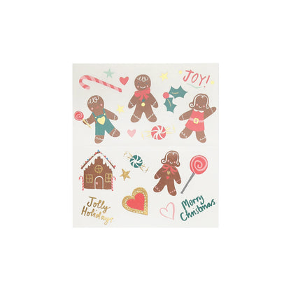 Meri Meri - Kinder Tattoos Lebkuchenmann