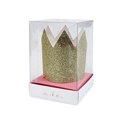 Meri Meri - goldene Glitzerkronen