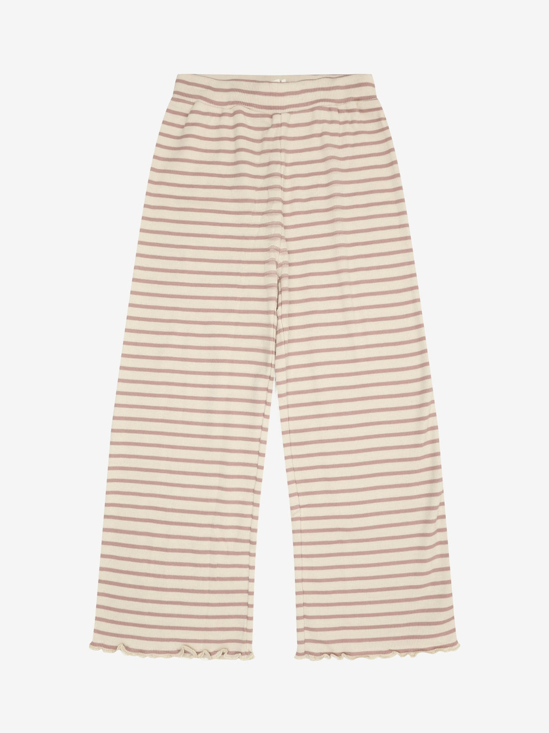 Minymo - Kinder Hose gestreift, rosa-weiss