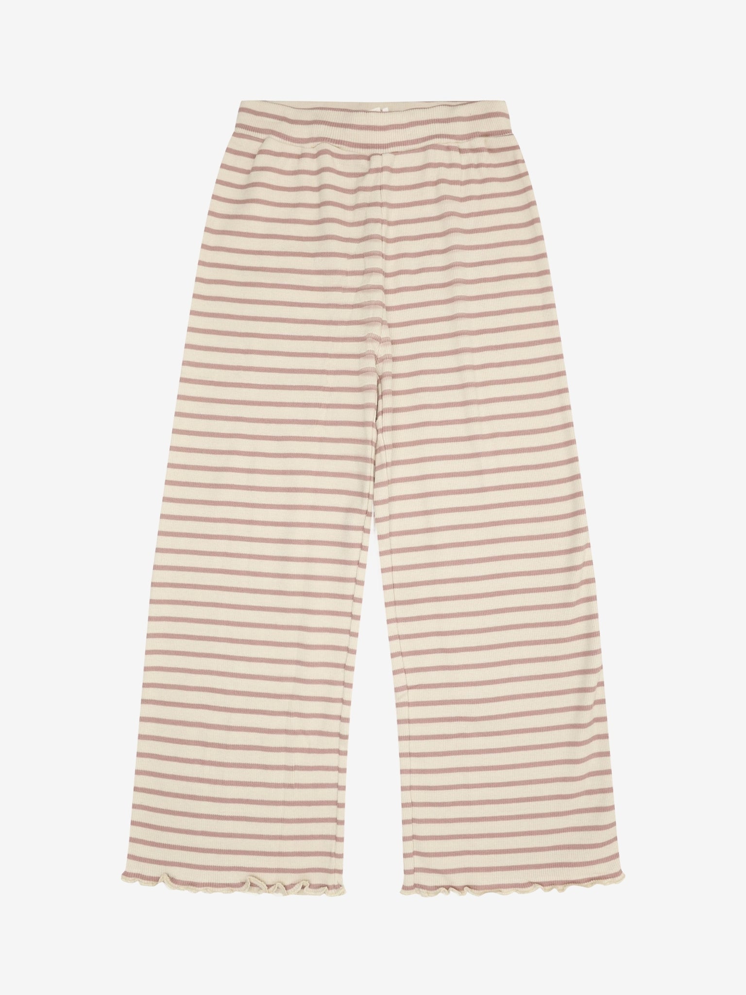 Minymo - Kinder Hose gestreift, rosa-weiss