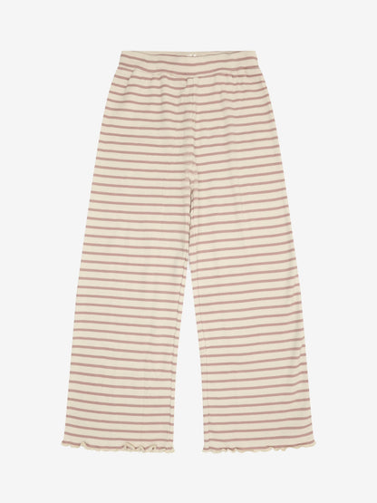 Minymo - Kinder Hose gestreift, rosa-weiss