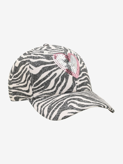 Minymo - Kinder Kappe Baumwolle zebraprint