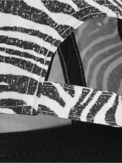 Minymo - Kinder Kappe Baumwolle zebraprint