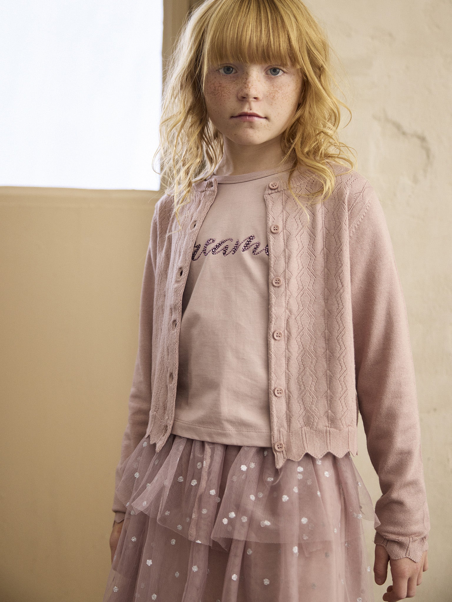 Minymo - Kinder Langarmshirt Dreamer Rosa
