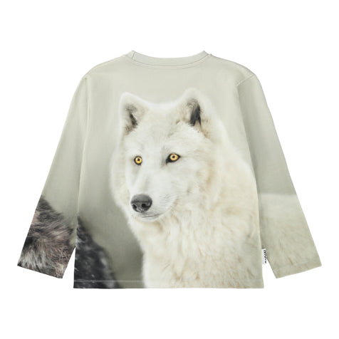 Molo - Sweatshirt für Kinder/Jungen „Two Wolves“ Backprint