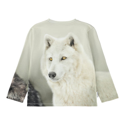 Molo - Sweatshirt für Kinder/Jungen „Two Wolves“ Backprint
