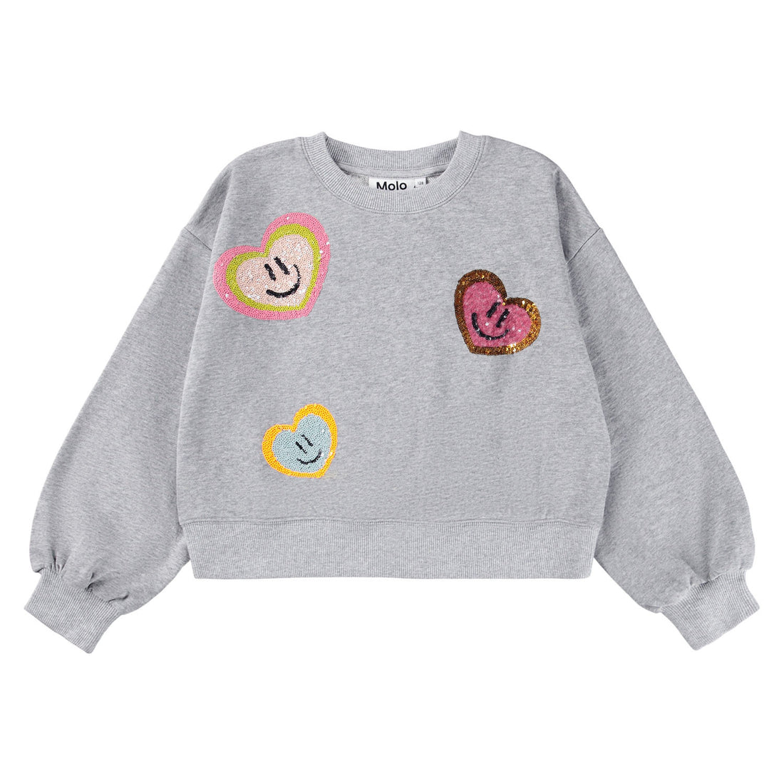 Molo - Sweatshirt für Mädchen mit Herzstickerei