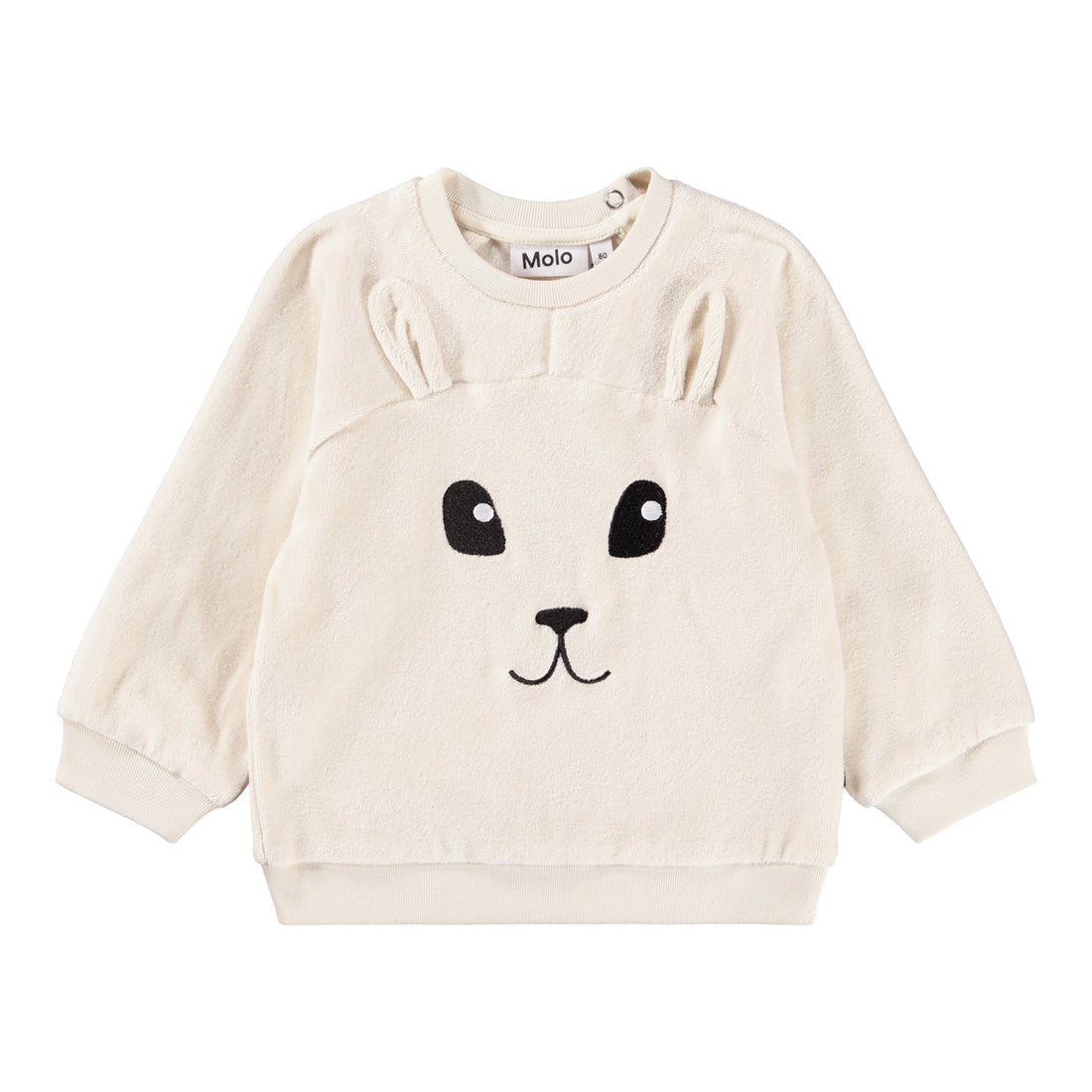 Molo - Sweatshirt für Babys in Beige „White Noise“