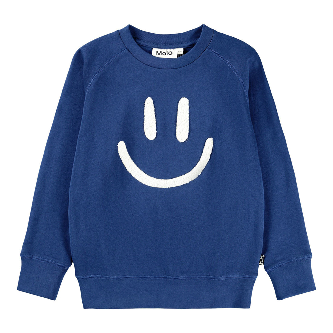 Molo - Kinder Sweatshirt in blau mit Smiley 