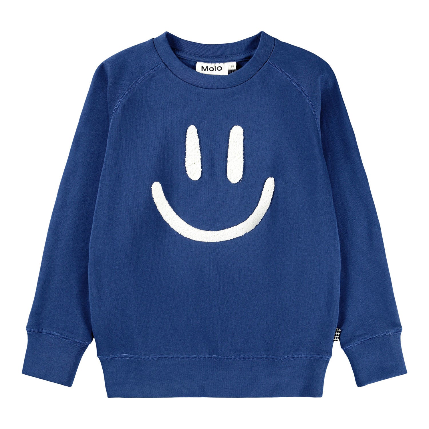 Molo - Kinder Sweatshirt in blau mit Smiley 