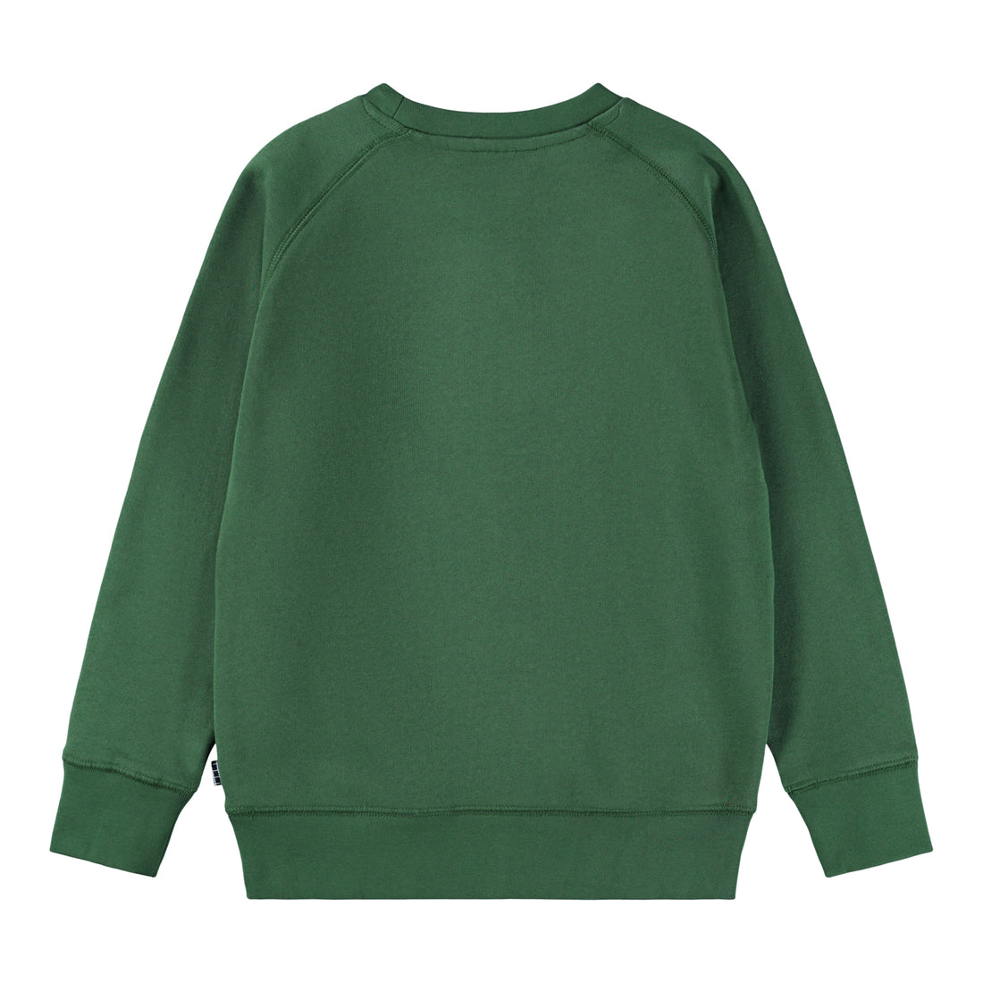 Molo - Sweatshirt in grün mit Smiley für Kinder ohne Kapuze